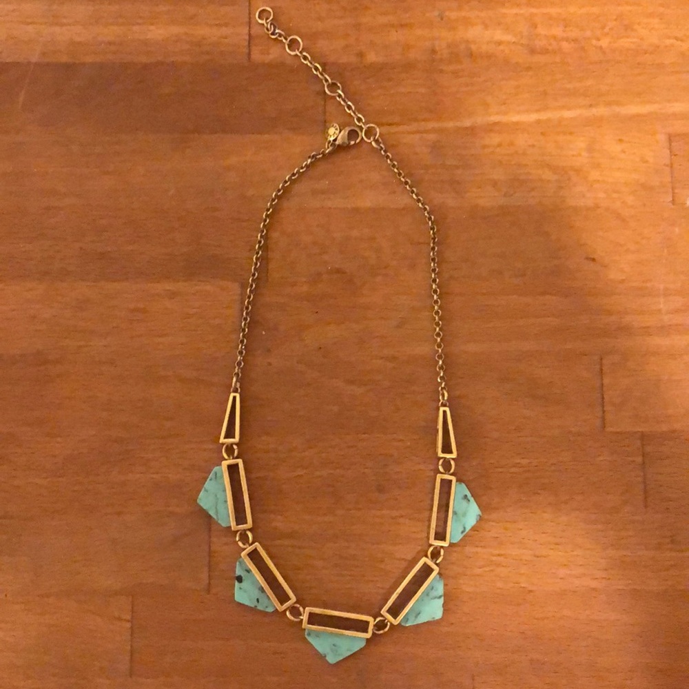 J.Crew Chucky Turquoise Necklace